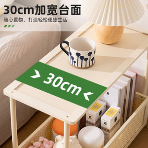 Multifunctional trolley, simple bedside table, integrated small mobile <b>side</b> table, bedside <b>cabinet</b>, home use bedside storage - Product Image 3