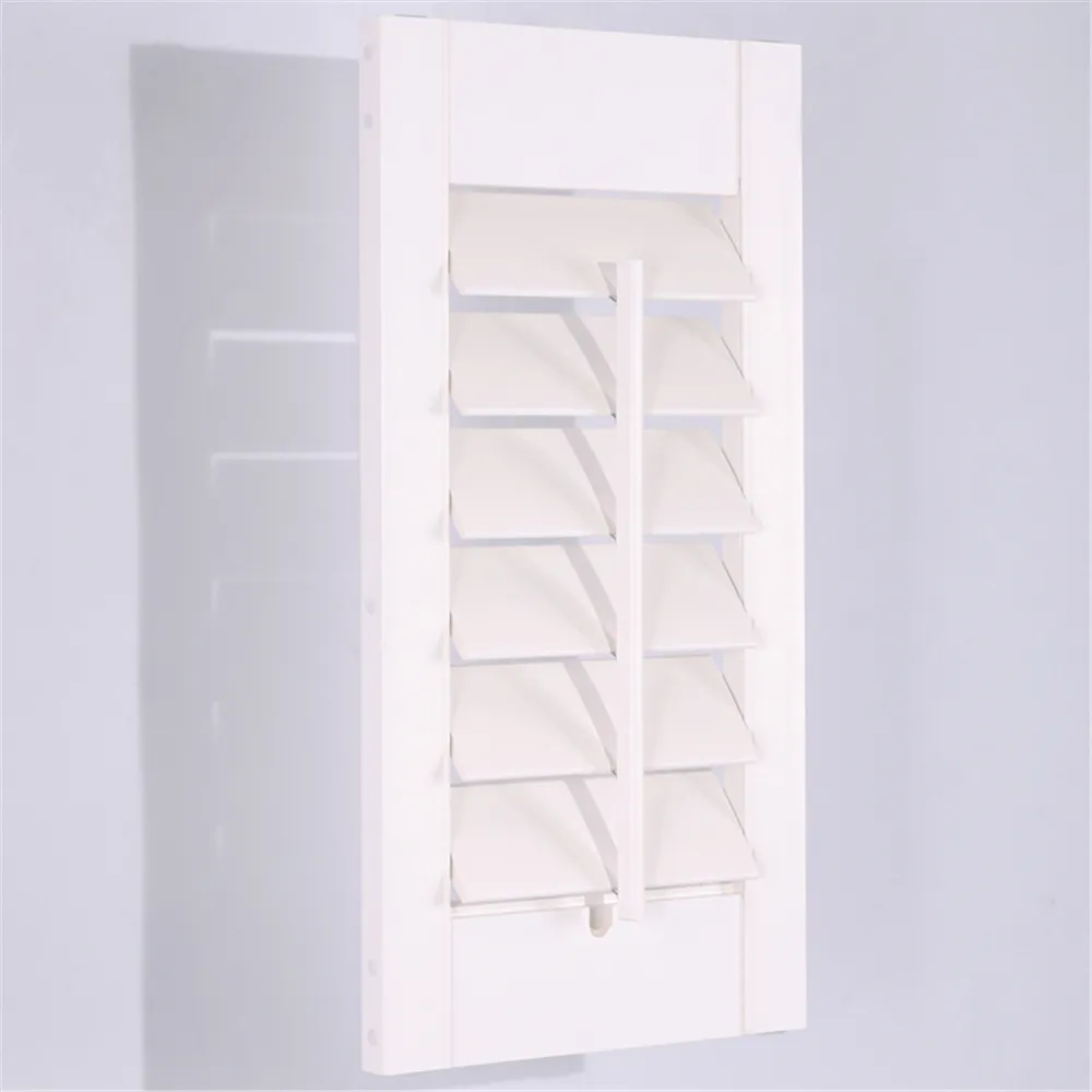 Fashion Stype For Doors And Windows New Cheap Wooden Slat Plantation Shutter Lovre Blinds