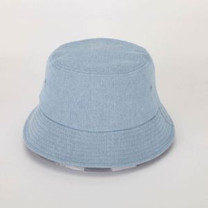 Unisex <b>Summer</b> Bucket Hat High Quality Cotton Denim Design Custom Logo Embroidery Fashionable Casual <b>Cap</b> for Adults - Product Image 4