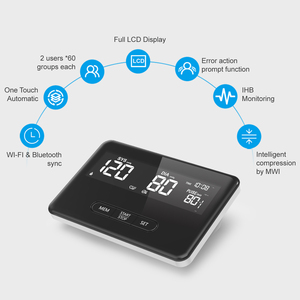 جهاز قياس ضغط الدم الكهربائي الرقمي FAMIDOC مع الكفة بطارية محمولة قابلة للإزالة تعمل بالطاقة - Product Image 5
