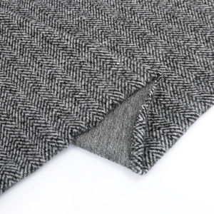 Tissu Hacci Jacquard Chevrons Fil Teint Rayonne Ploy Span Stretch Brossé Tricoté Tissu Textile Fournisseur pour Vêtement Utilisation Costume - Product Image 1