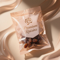 Sac debout imprimé de luxe en or rose personnalisé avec fenêtre transparente sac d'emballage en plastique de raisin de qualité alimentaire sacs de luxe