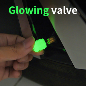 At MTB Mini LED Capuchon de roue de vélo Fluorescent Night Light Flash pour Air Caps Safety Bicycle Tire Lights - Product Image 4