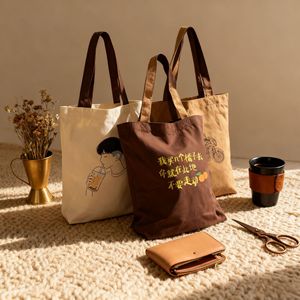 <span class=keywords><strong>Bolsa</strong></span> de Compra Personalizada de Algodón Orgánico 100% Ecológica para Sublimación con Logotipo - Product Image 6