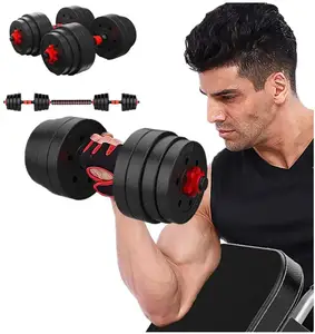 Equipamentos de Fitness interior 10KG KG KG KG Halteres e Barra 40 30 20 15GK 2 em 1 Dumbbells Ajustáveis