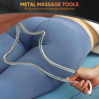 Ensemble d'outils de thérapie physique en acier inoxydable 304, grattoir pour fascia, masseurs du cuir chevelu, outils de thérapie corporelle, madérothérapie