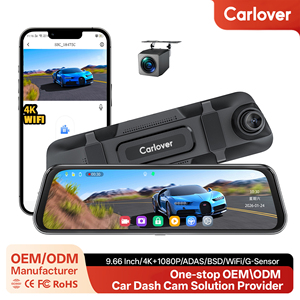 Carlover Espelho Retrovisor 4K AI com ADAS e BSD, Câmera Veicular 4K com Wi-Fi Duplo e GPS, Câmera Frontal e Traseira 4K para Carro <span class=keywords><strong>DVR</strong></span> - Product Image 1