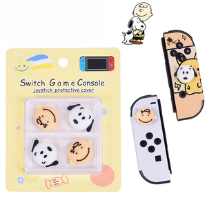 4 Fundas Protectoras para Joystick de Snoopy para <span class=keywords><strong>Nintendo</strong></span> Switch/OLED/Lite, Cubiertas para Palancas de Mando, Lindas y Divertidas - Product Image 1