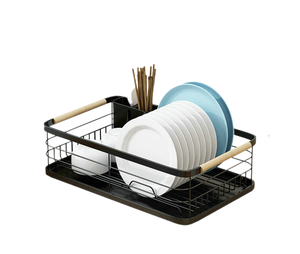 <span class=keywords><strong>Escurridor</strong></span> <span class=keywords><strong>de</strong></span> <span class=keywords><strong>Platos</strong></span> <span class=keywords><strong>de</strong></span> una Sola Capa para Encimera <span class=keywords><strong>de</strong></span> Cocina, con Bandeja <span class=keywords><strong>de</strong></span> Metal y PP - Product Image 5