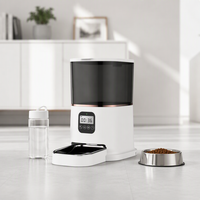 Distributeur automatique intelligent pour animaux de compagnie, portable, 5L, écran LCD, pour chats et chiens, programmable, rechargeable, tension universelle, matériau ABS, étanche IPX4, application