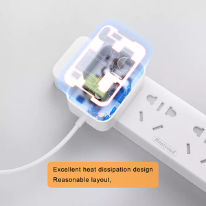 KUNCAN 5.5 X 2.5mm / 5.5 X 2.1mm DC Cable <b>12v</b> 1A 2a Power Supply <b>Adapter</b> AC/DC Wall Plug Charger for CCTV Security Camera,White - Product Image 6