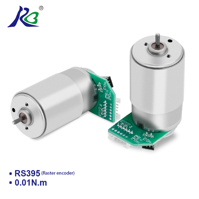 RB RS395 with Grating Encoder Brushed Dc 24v 6w Motor with Electric Motor Kit with Dc Gear Motor 12v 24v for Paper Cutter