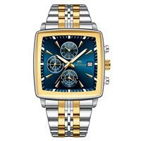 Montre de luxe pour homme VA VA VOOM, chronographe, cadran carré, unique, lumineuse, étanche, montre-bracelet pour homme, Montre De Luxe Homme
