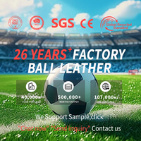 Cuir synthétique PU microfibre gaufré imperméable antidérapant 1 à 2 mm d'épaisseur pour équipements sportifs, ballons de football, sacs et textiles de maison