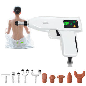 Pistol Chiropraktik Pereda Nyeri Punggung Profesional Pistola Aktivator Tulang Belakang Emas Terapi Pengoreksi Penyesuaian Warna Putih Biru Dalam Stok - Product Image 2