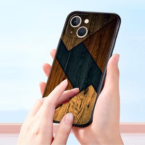 Forêt Géométrie <span class=keywords><strong>Bois</strong></span> De Luxe Téléphone étui pour <span class=keywords><strong>iphone</strong></span> 13 15 14 12 11 16 Pro MAX XR X <span class=keywords><strong>SE</strong></span> XS 7 8 Plus TPU Silicone Protection Couverture - Product Image 5