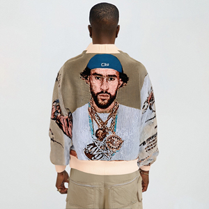 Custom Design <strong>Tapestry</strong> Clothing Horse Polyester Cotton Fashion Style Woven Jacquard Jacket