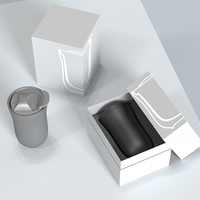 DHPO tasse de brassage de thé en porcelaine isolée à Double paroi tasse de voyage à café en céramique à haute cuisson portable avec infuseur en acier inoxydable
