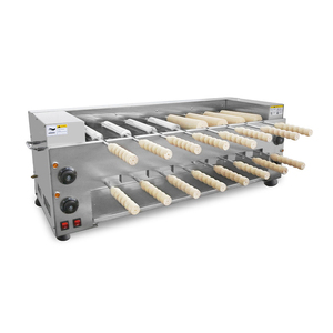Horno Eléctrico Comercial para Bagels y Pasteles, Horno <span class=keywords><strong>Horizontal</strong></span> para <span class=keywords><strong>Pan</strong></span>, Máquina de Panecillos de Doble Capa con Chimenea, <span class=keywords><strong>Tostadora</strong></span> de Bagels - Product Image 5