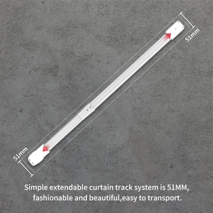 Nhà Sản Xuất Thông Minh Cơ Giới Nhôm Mở Rộng Rèm Đường Sắt Theo Dõi Rèm Điện Động Cơ Và Theo Dõi Với Điều Khiển Từ Xa - Product Image 2