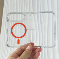 Étui de téléphone magnétique transparent antichoc pour iPhone 18 Duo, coque de protection 18 Fold /Ultra