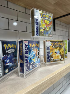 Estuche Acrílico Transparente para <span class=keywords><strong>Gameboy</strong></span> Directo de Fábrica, Caja Protectora para Videojuegos, Resistente a los Rayos UV, Antipolvo, Organizador - Product Image 1