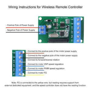 <span class=keywords><strong>PWM</strong></span>-Geschwindigkeitsregler, DC Bürstenloser Motor, Kabellose Fernbedienung 6V 12V 24V Ferngesteuerter Motor Vorwärts- und Rückwärtslauf-<span class=keywords><strong>Controller</strong></span> - Product Image 3