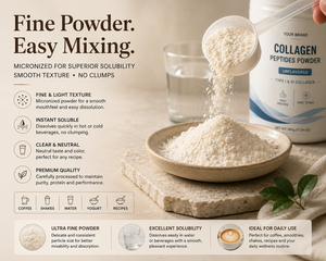 Colágeno <span class=keywords><strong>en</strong></span> <span class=keywords><strong>Polvo</strong></span> de Origen Bovino, Alimentado con Pasto, Tipo 1 y 3, Alto <span class=keywords><strong>en</strong></span> Proteínas, Fácil de Mezclar, Bebida Diaria, Servicio de Fórmula Personalizada de Marca Privada - Product Image 3
