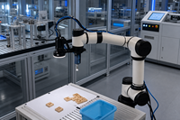 Robots industriels, bras robotique collaboratif à 6 axes, 3 kg, AUBO I3, portée de 625 mm, cobot pour l'assemblage, la manutention, le préhensionnement et le placement