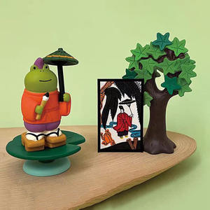 Decoratieve Creatieve DIY Pruimenregen Kikker Kolom Mode Hars Ambachten Huis Cartoon Bureaublad Beeldje Accessoires - Product Image 3