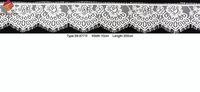 Haute Qualité Cils Français Dentelle Ivoire Blanc Chantilly Dentelle Tissu Non Élastique Double Bords Dentelle Garniture pour Robe De Mariée De Mariée