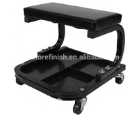 Tray Shop Car Garage w/ 220 lbs Capacité siège de travail Rolling Creeper Seat Mechanic Stool Chair