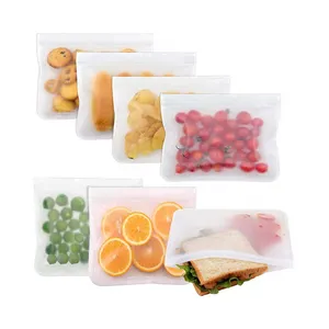 Op Maat Gemaakte 3-Side Verzegelde Pet Mylarbag Food-Grade Koelkast Vers Bewaren Plastic Zakken Voor Meloenen Fruit Vlees Snacks Koffie