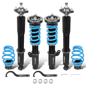 Maxpeedingrods Kit Amortisseurs Combinés Filetés à Amortissement Réglable 24 Voies pour <span class=keywords><strong>BMW</strong></span> Série 3 <span class=keywords><strong>E46</strong></span> 316i 318i 325i 328i 330i 323i 325i <span class=keywords><strong>318d</strong></span> 320d - Product Image 1