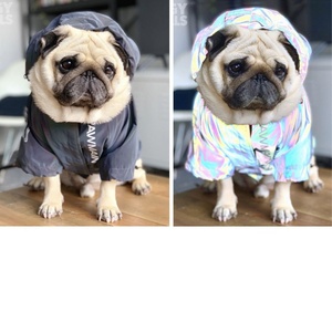 Zhongya पालतू सहायक उपकरण ट्रेंडी रेट्रो ब्रिटिश शैली मोटी कुत्ते के कपड़े वर्षाकोट पालतू जानवर जलरोधी जैकेट बाहर - Product Image 4