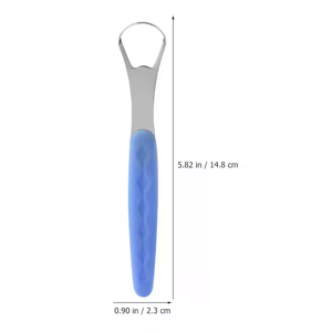 Raspador <span class=keywords><strong>de</strong></span> lengua <span class=keywords><strong>de</strong></span> acero inoxidable Recubrimiento <span class=keywords><strong>de</strong></span> lengua limpio mal aliento bacterias virus adecuado para quirófano dental - Product Image 3