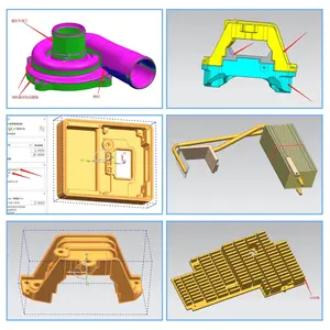 قطع غيار مصبوبة من سبائك الألومنيوم ADC12 مخصصة AL OEM قطع غيار مصبوبة من ألومنيوم