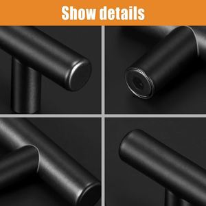 WEKIS Zinc Alloy Furniture Handles Sliver Black <b>Gold</b> Combination Single Hole <b>Knob</b> for Kitchen <b>Cabinets</b> & Wardrobe Doors-Durable - Product Image 2