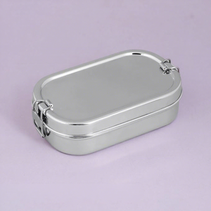 Lonchera de Acero Inoxidable a Prueba de Fugas con Compartimentos, Contenedor Hermético para Almacenamiento de Alimentos para Oficina, Escuela y Viajes - Product Image 6