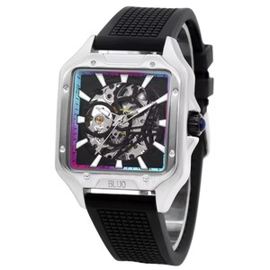 Montre automatique carrée pour homme, cadran ajouré lumineux, étanche, mouvement mécanique sportif, luxe et mode, idéale pour le dropshipping - Product Image 2