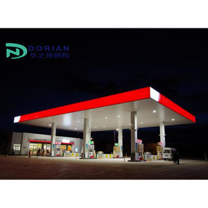 プレハブ軽量鉄骨構造燃料ガソリンステーションキャノピー構造 - Product Image 5