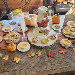 Grandes dalles de bois écologiques 8 pouces de tranches de bois rondes avec écorce pour la gravure de grandes décorations de Noël bricolage - Product Image 4