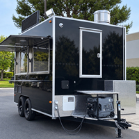 Camions de restauration commerciaux de 13 pieds, chariots mobiles de concession, remorques de restauration rapide avec cuisine complète à vendre aux États-Unis, en Europe et en Australie