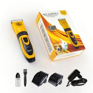 Tondeuse Électrique Professionnelle Automatique Rechargeable Sans Fil pour Chiens et Chats, Lames en Acier Inoxydable, Faible Bruit, Universelle pour Animaux de Compagnie - Product Image 1