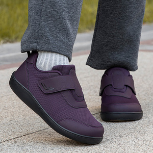 Chaussures de marche rétro les plus vendues, fermeture chaussette, semelle intermédiaire en caoutchouc légère, semelles souples, soutien de la voûte plantaire, tige en cuir véritable, résistantes aux taches - Product Image 1