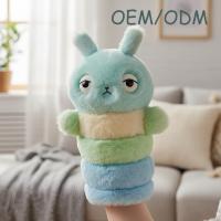 Marionnette en peluche mignonne à dégradé de couleurs pour enfants, apaisante, personnalisable, OEM ODM, jouet en peluche