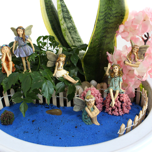 6 Figuras de Hadas de Resina, Hadas Sentadas, Amigas para Siempre, para Manualidades de Jardín de Hadas y Suministros de Regalo - Product Image 3