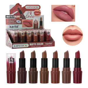 Rouge à lèvres mat Karité 3,5g – Maquillage cosmétique en gros – Texture crémeuse veloutée longue tenue – Vente en gros - Product Image 1