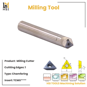 <strong>45</strong> <strong>Degree</strong> Chamfering End <strong>Mill</strong> for TCMX Insert CNC Indexable Spot Drill &amp; <strong>Chamfer</strong> Cutter for Hole Deburring - Product Image 2