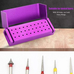 Caja de Desinfección, Estuche de Desinfección de Aluminio con 30 Orificios, Soporte para Fresas Dentales, Autoclavable, Herramienta para Dentistas - Product Image 2